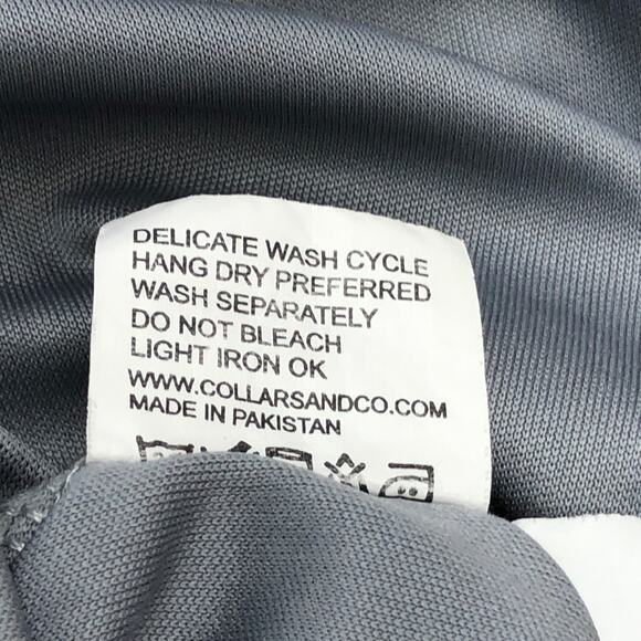 Collars & Co Mens Size 2X Polo Shirt Dress Collar Short Sleeve Polyester Grey - Picture 15 of 16